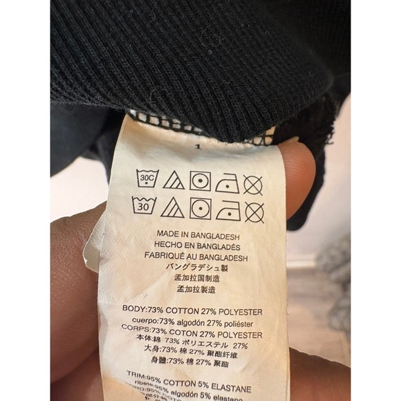 Michael Kors Men's 1/4 Zip Pullover, Sweatshirt, Black, Size small - Picture 7 of 10